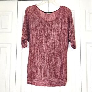 Women's Red Knit Top